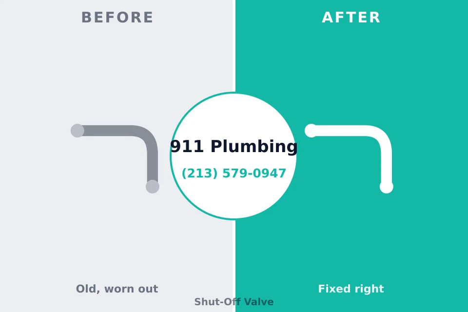 Before and after: plumbing repair Ardmore, PA